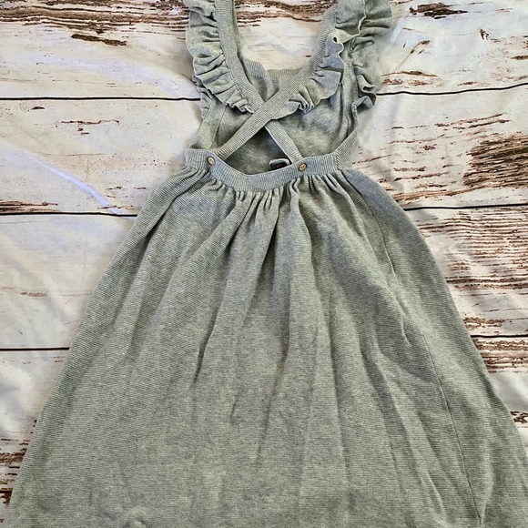 H&M sweater knit overall style dress with ruffles - Picture 5 of 7